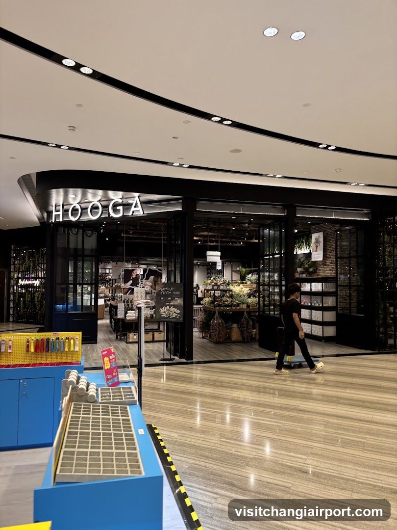 Shopping Mall Interior with Hooga Storefront