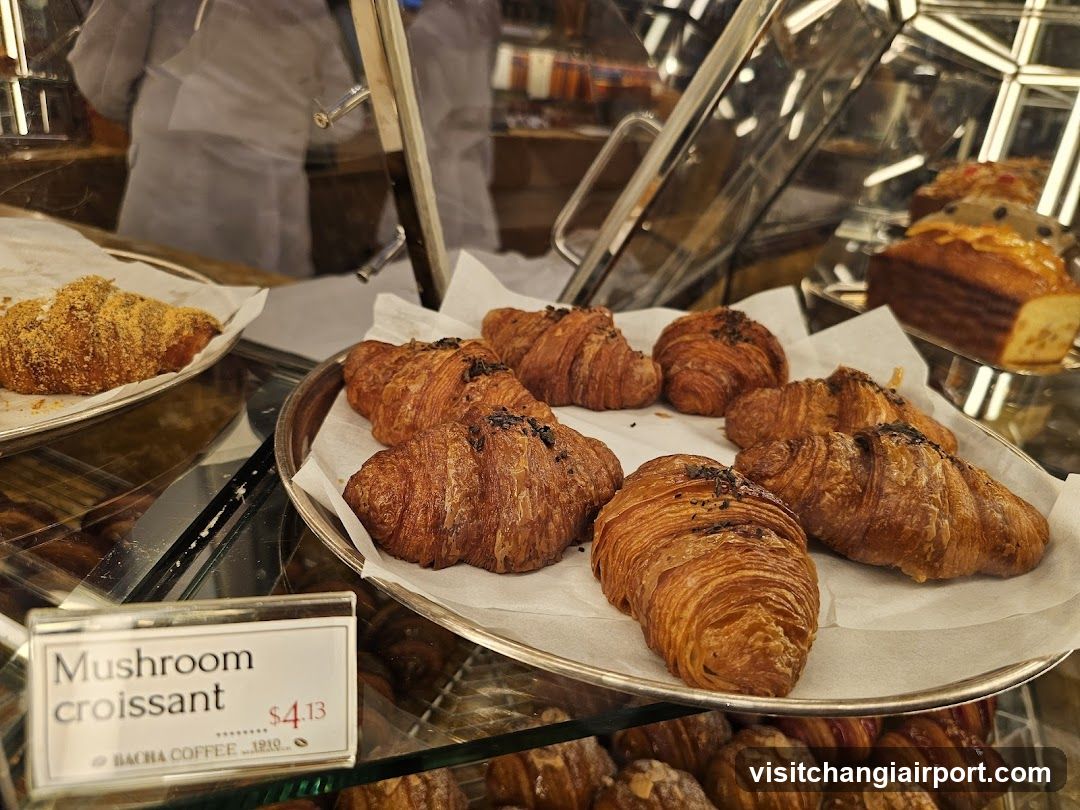 Mushroom Croissant Display