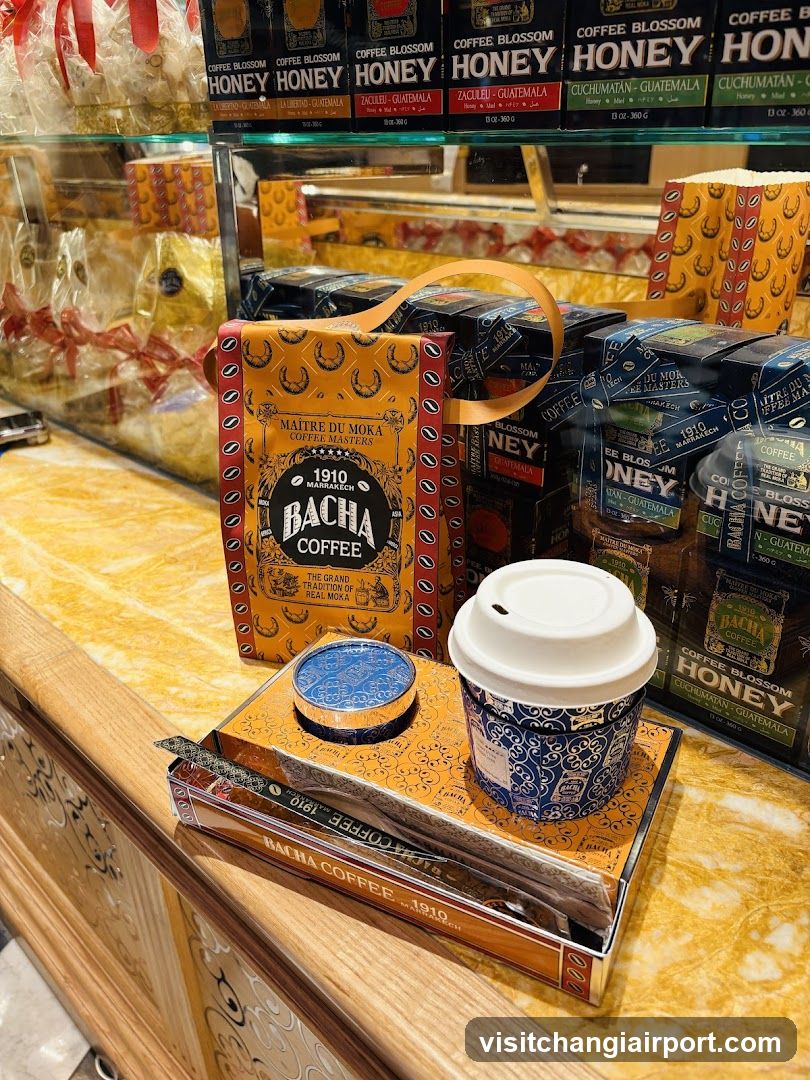 Bacha Coffee Shop Interior Display