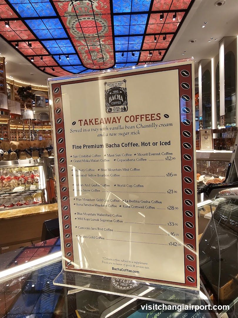 Bachacoffee Takeaway Menu