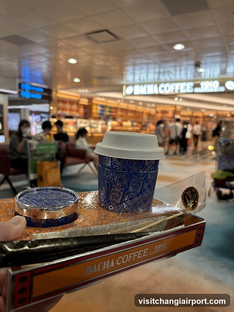 Bacha Coffee Tray with Drink and Condiments