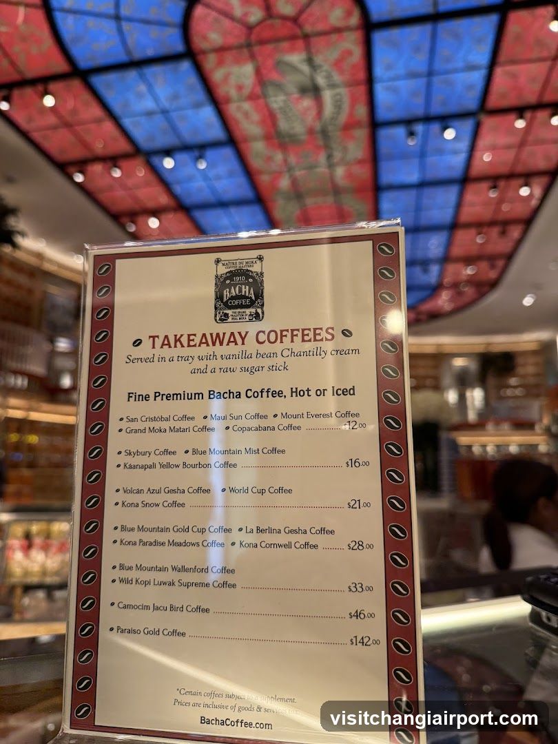Bachacoffee Takeaway Menu