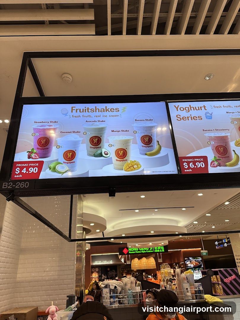 Fruitshakes and Yoghurt Series Display