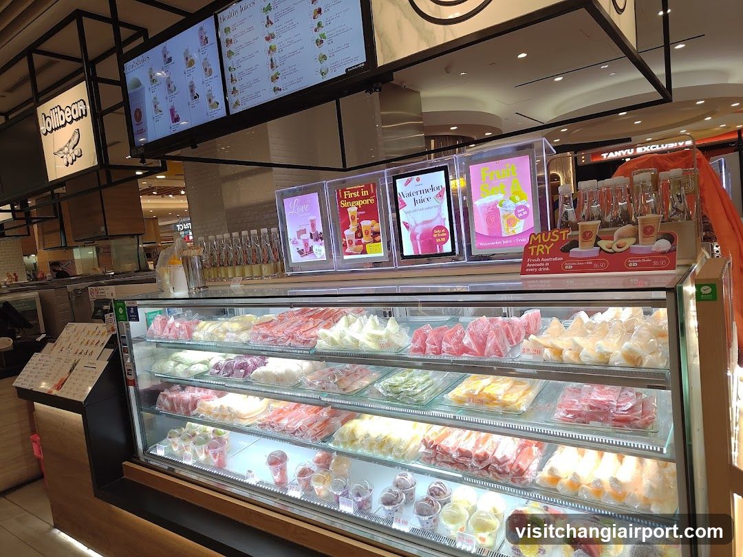 Fruit Juice Shop Interior Display