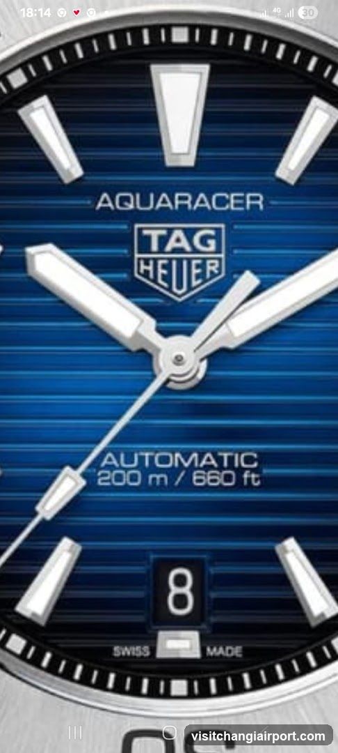 TAG Heuer Aquaracer Watch Close-up