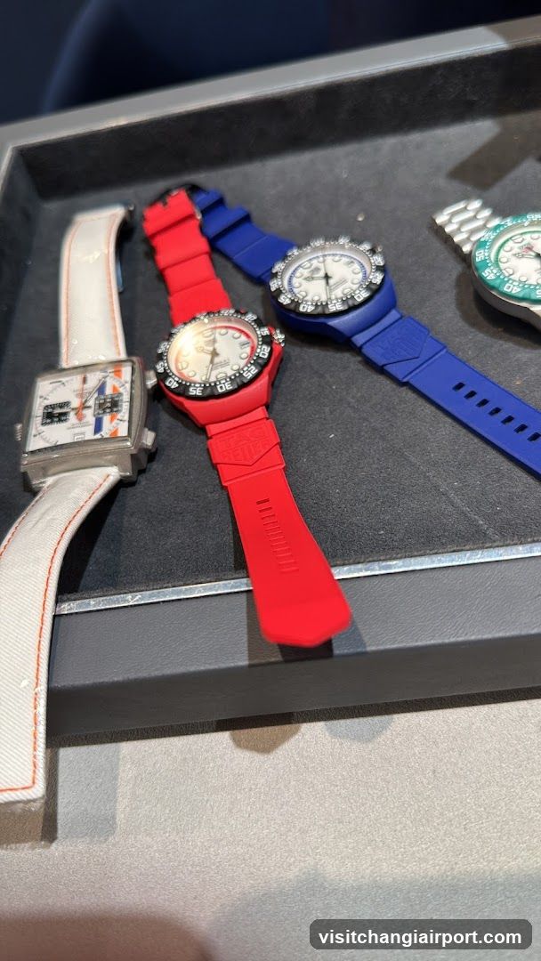 Watches Displayed in a Tray