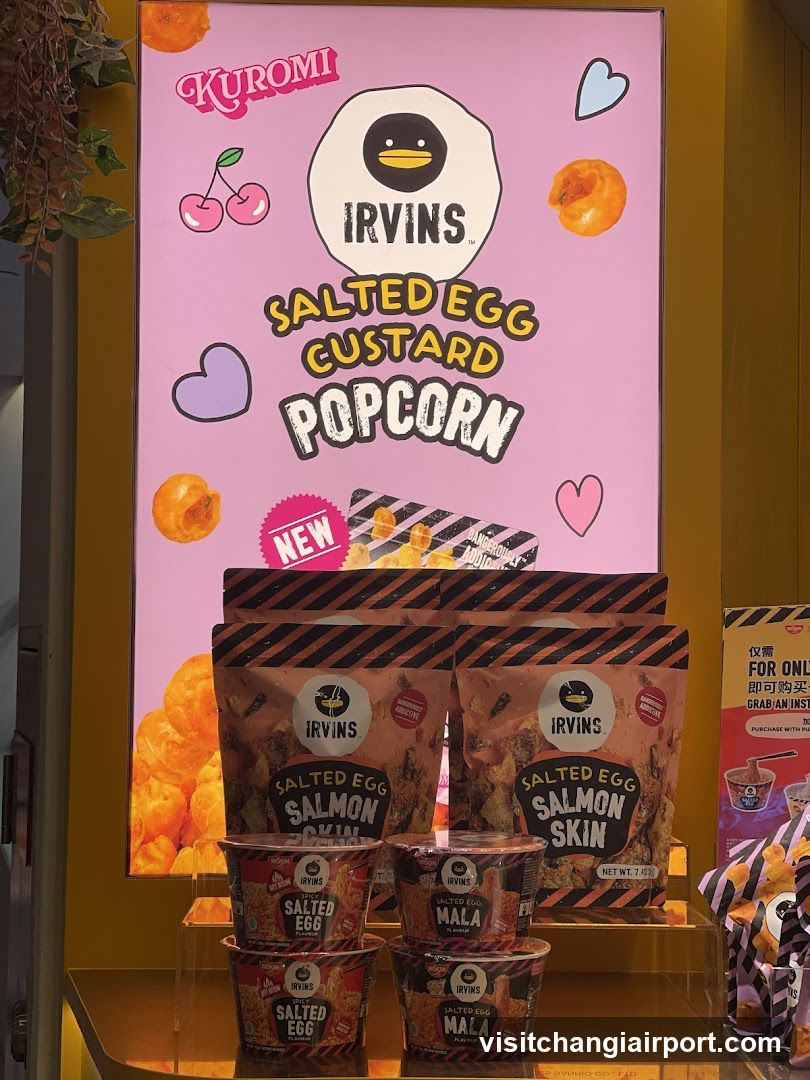 Irvin's Salted Egg Custard Popcorn Display