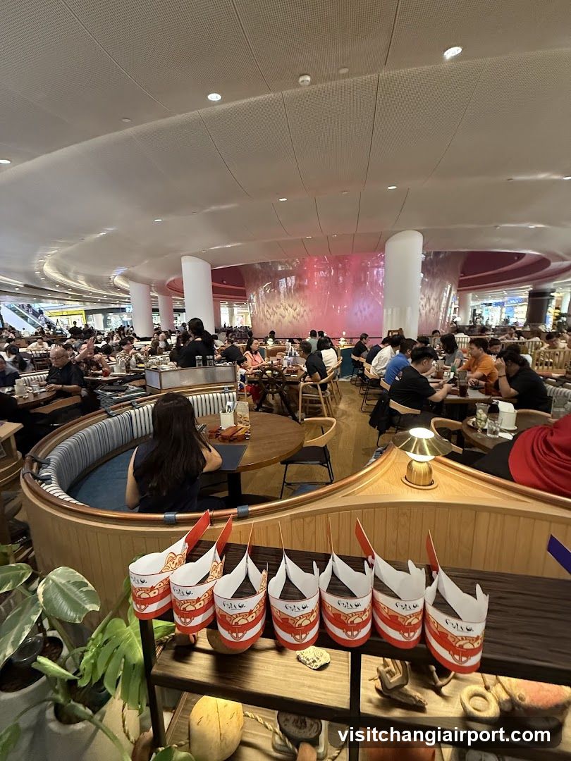 Restaurant Interior with Decorative Bowls