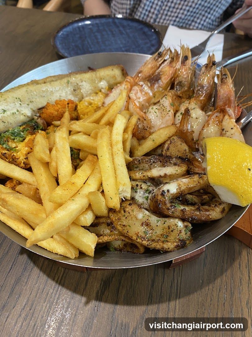 Seafood Platter with Fries