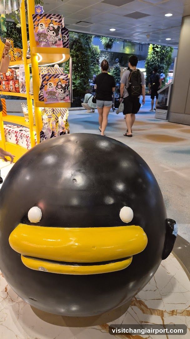Duck Statue in Mall Interior
