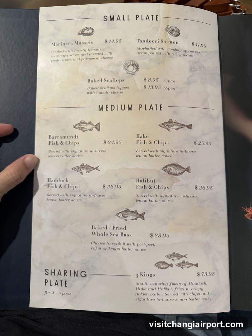 Seafood Menu