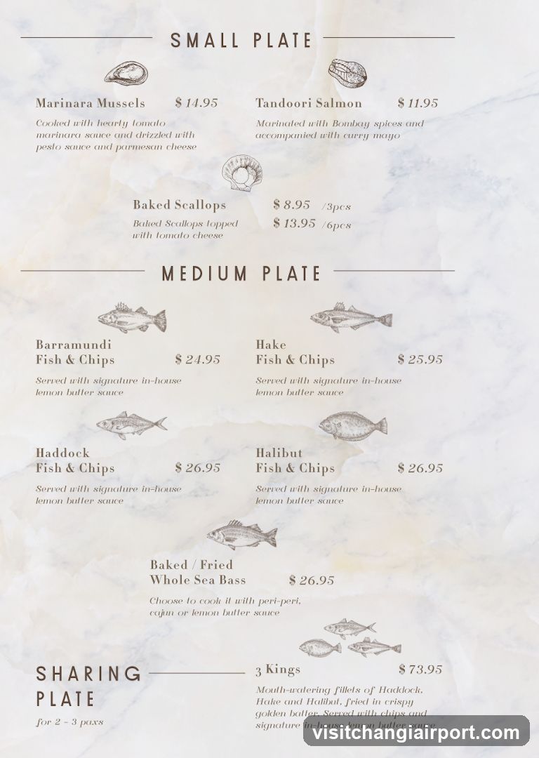 Seafood Menu