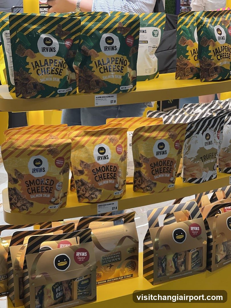 Irving's Salmon Skin Snack Display