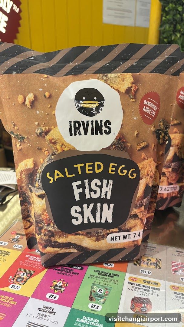 Irvin's Salted Egg Fish Skin Chips