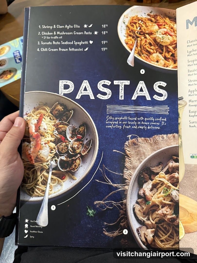 Pasta Menu Page