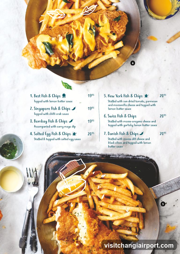 Fish and Chips Menu Spread