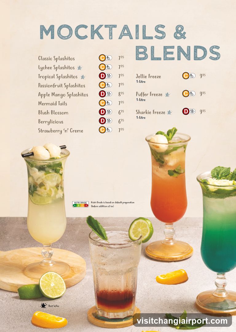 Mocktails & Blends Menu