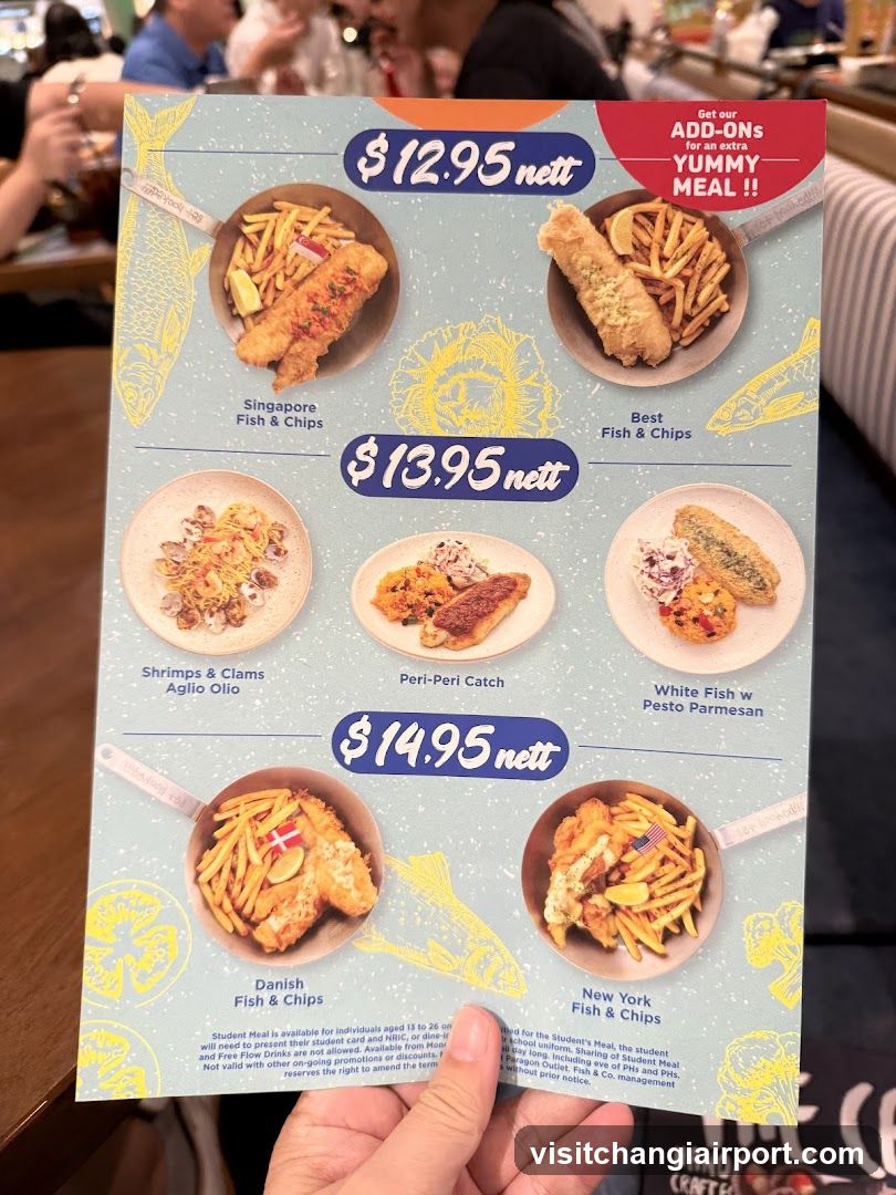 Fish & Chips Menu