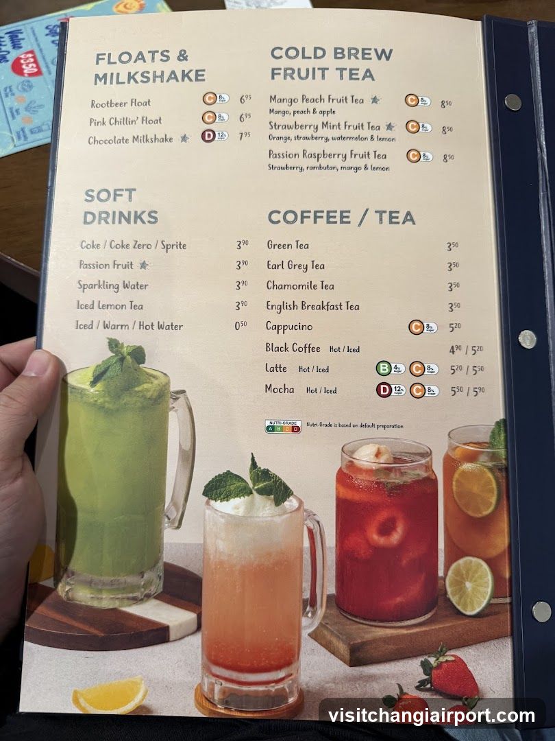 Drinks Menu Page