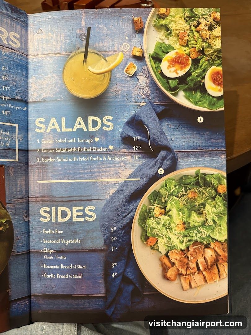 Salads and Sides Menu Page