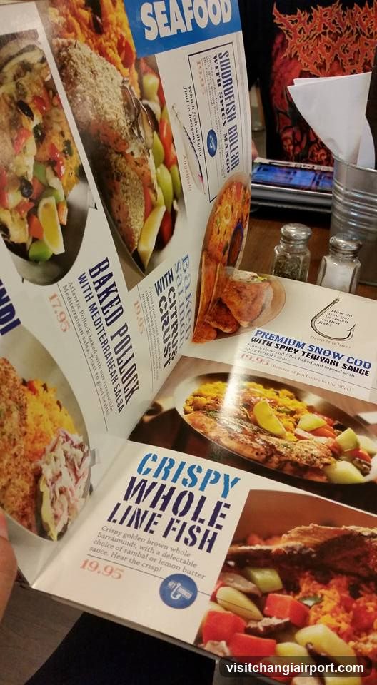 Seafood Menu Display