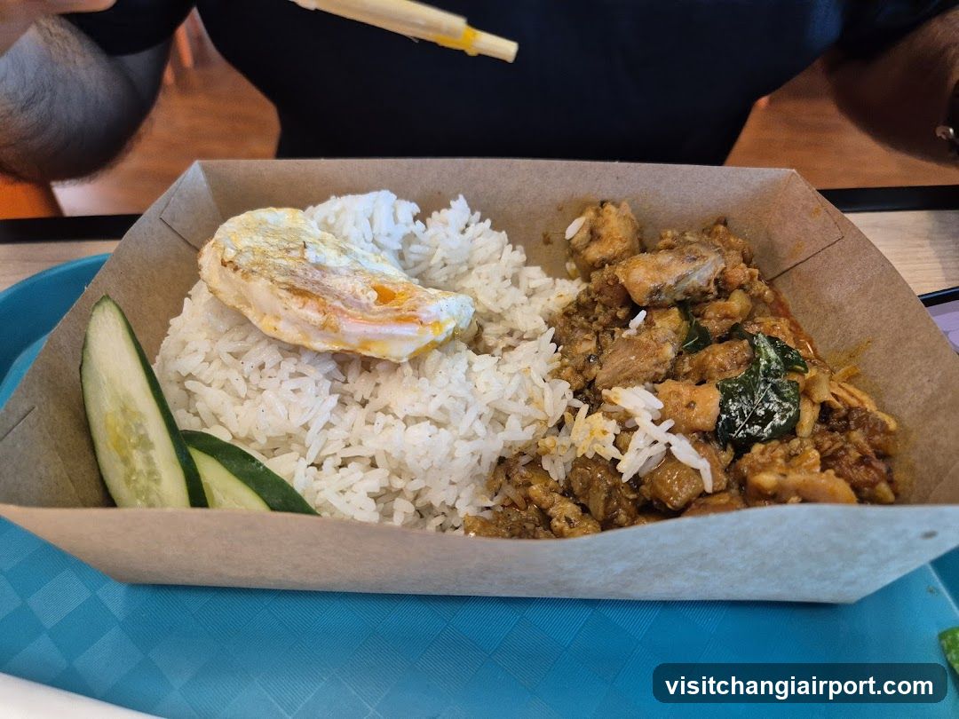 Food in a cardboard container