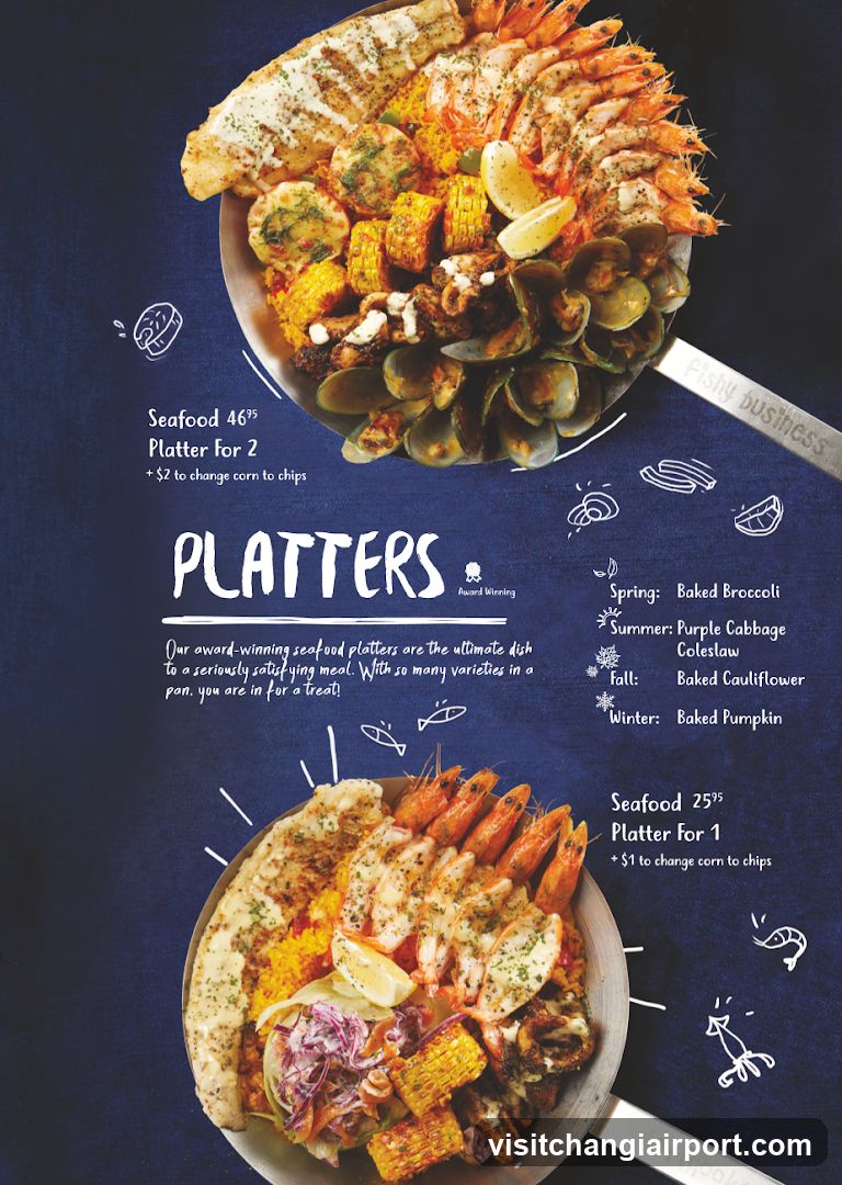 Seafood Platters Menu