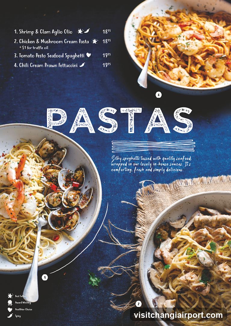 Pastas Menu Page