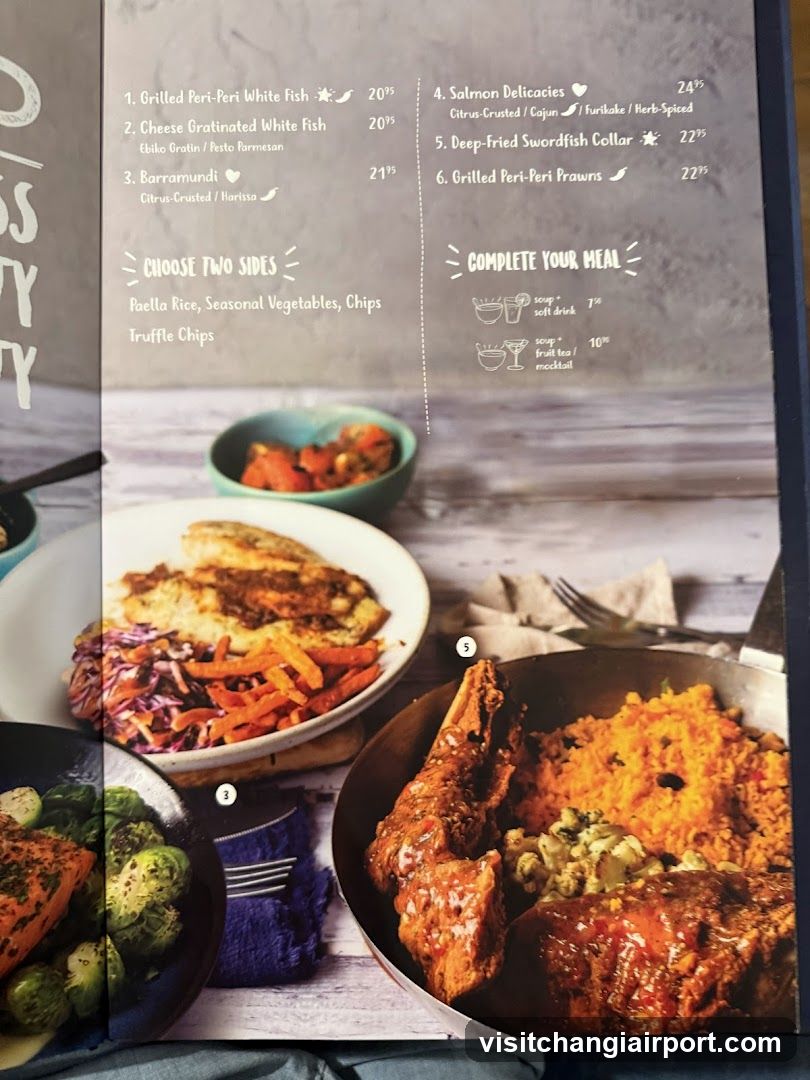 Seafood Menu Page