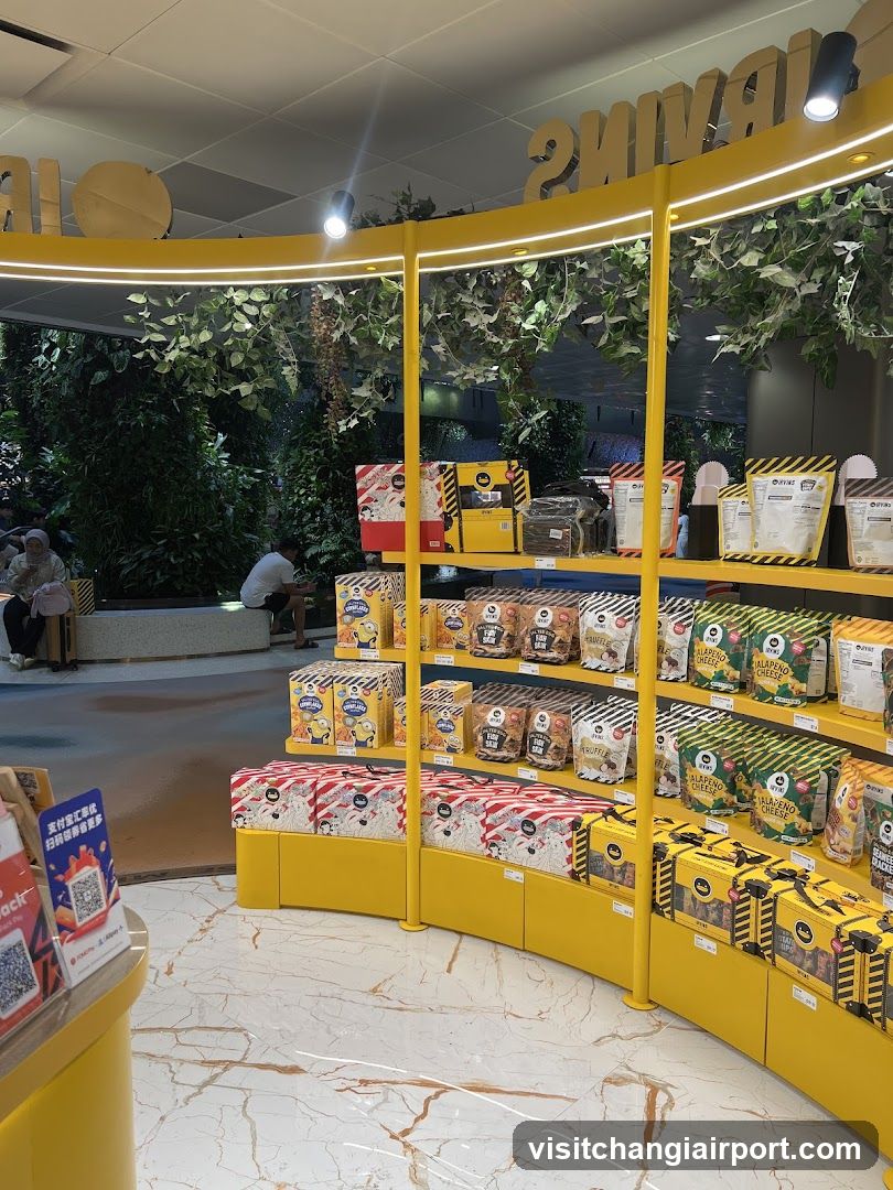 Yellow Store Display with Products