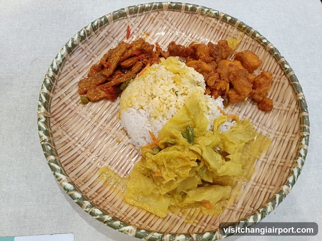 Bamboo Plate Meal