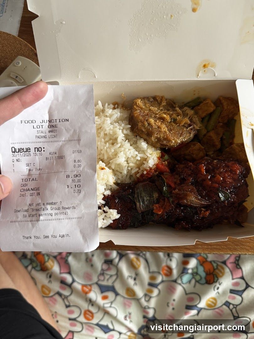 Food Junction Meal with Receipt