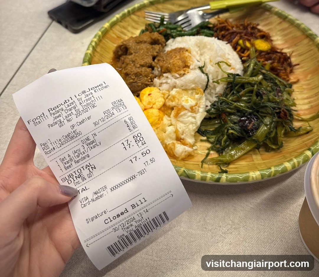 Food Receipt and Meal