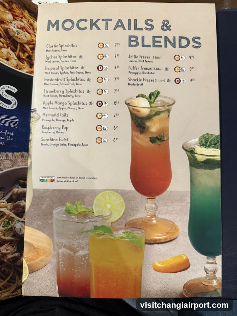 Mocktails & Blends Menu