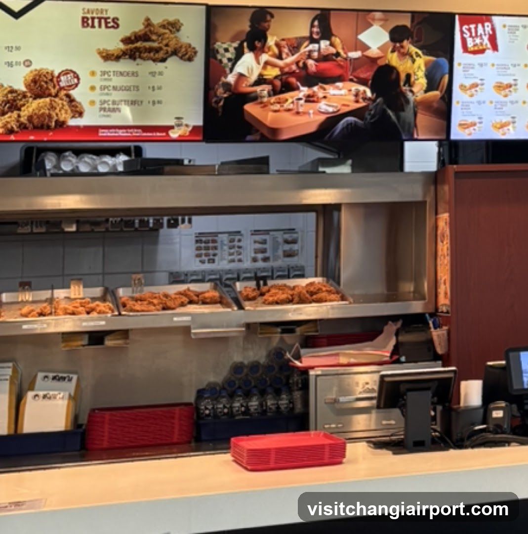 Fried Chicken Counter Display