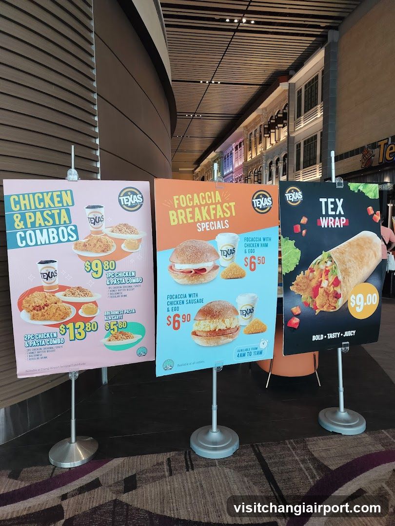 Texas Chicken & Pasta Combos Display