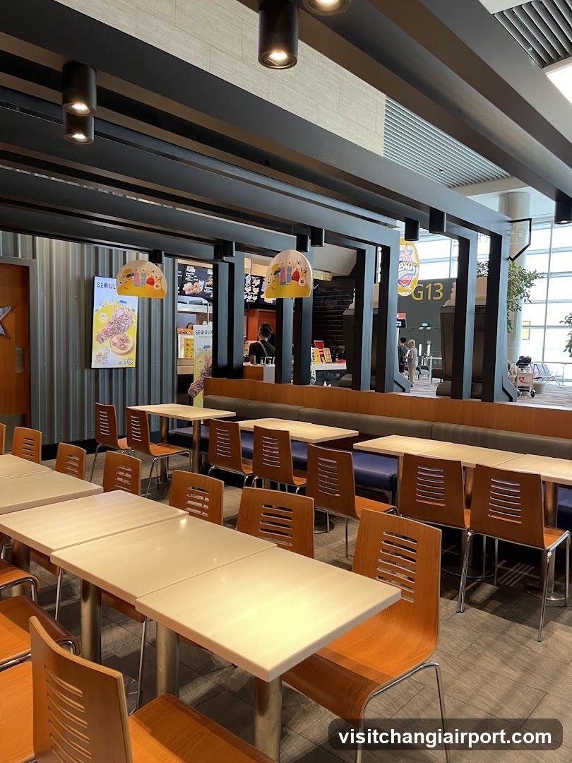 Airport Food Court Interior
