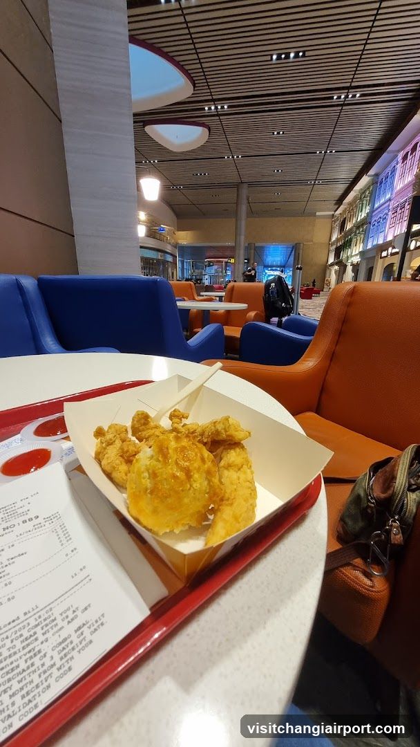 Food in a modern dining area