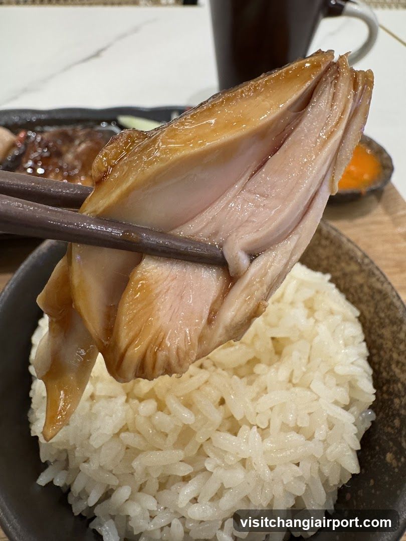 Chicken Rice with Chopsticks