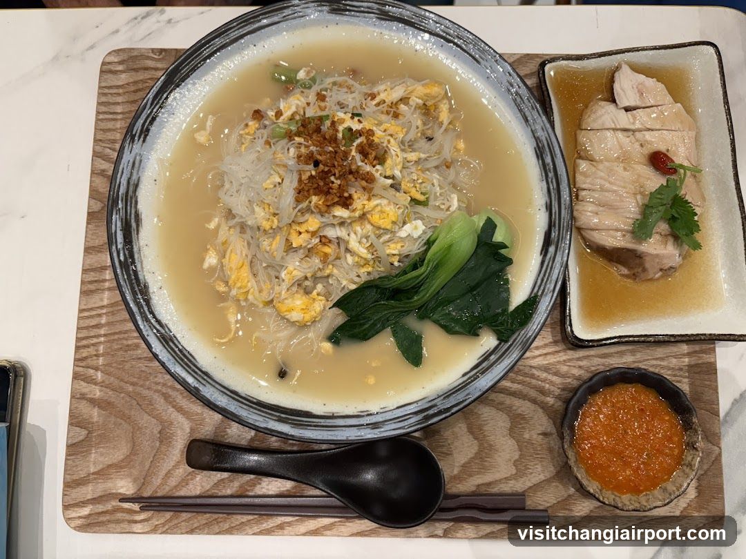 Noodle Soup with Chicken and Sauce
