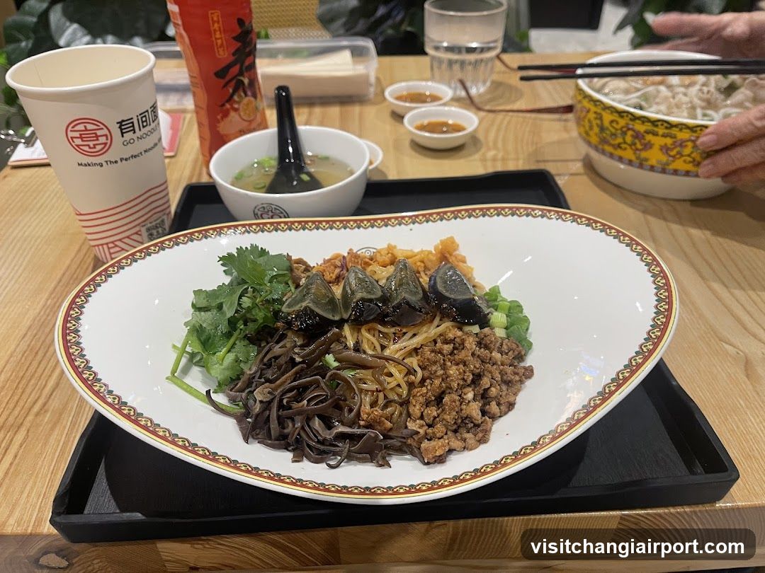 Noodle Dish with Toppings