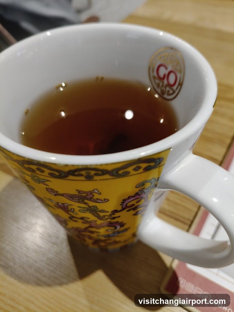 Tea in a decorative mug