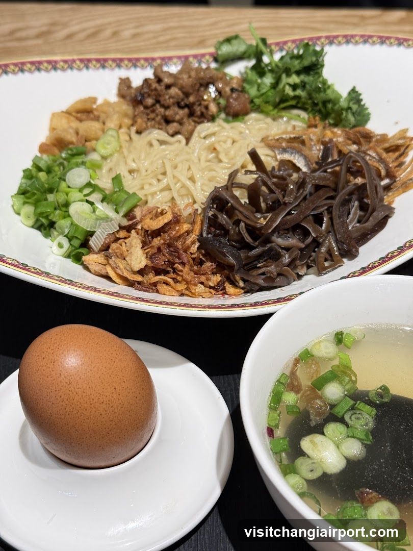 Noodle Dish with Side Items