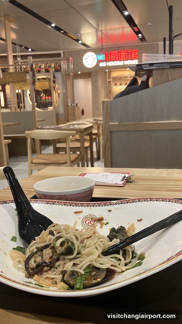 Noodle Dish at Restaurant Interior