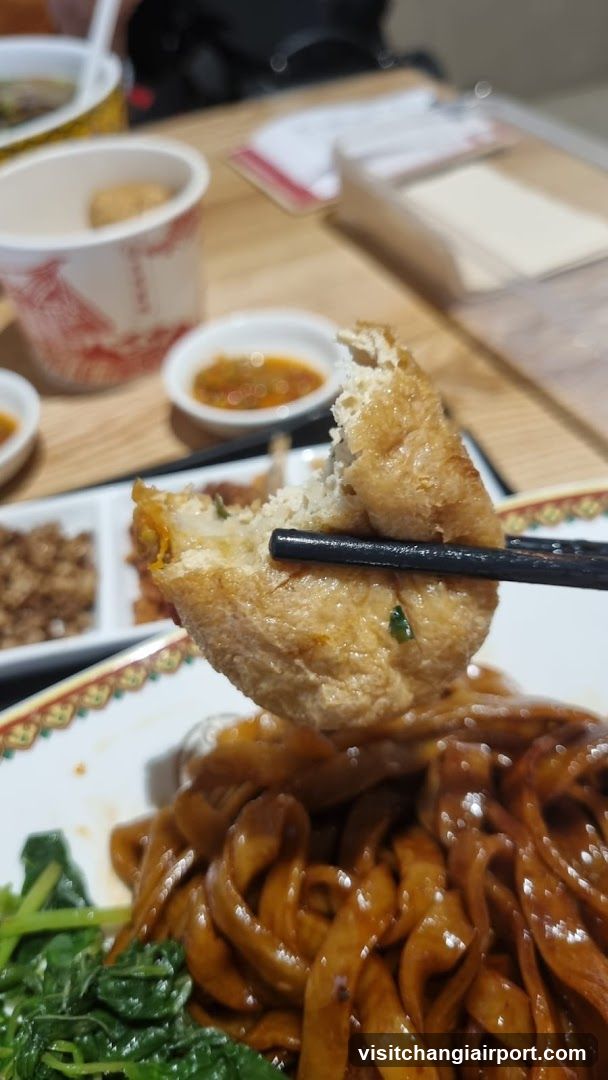 Noodle Dish with Fried Dough Ball