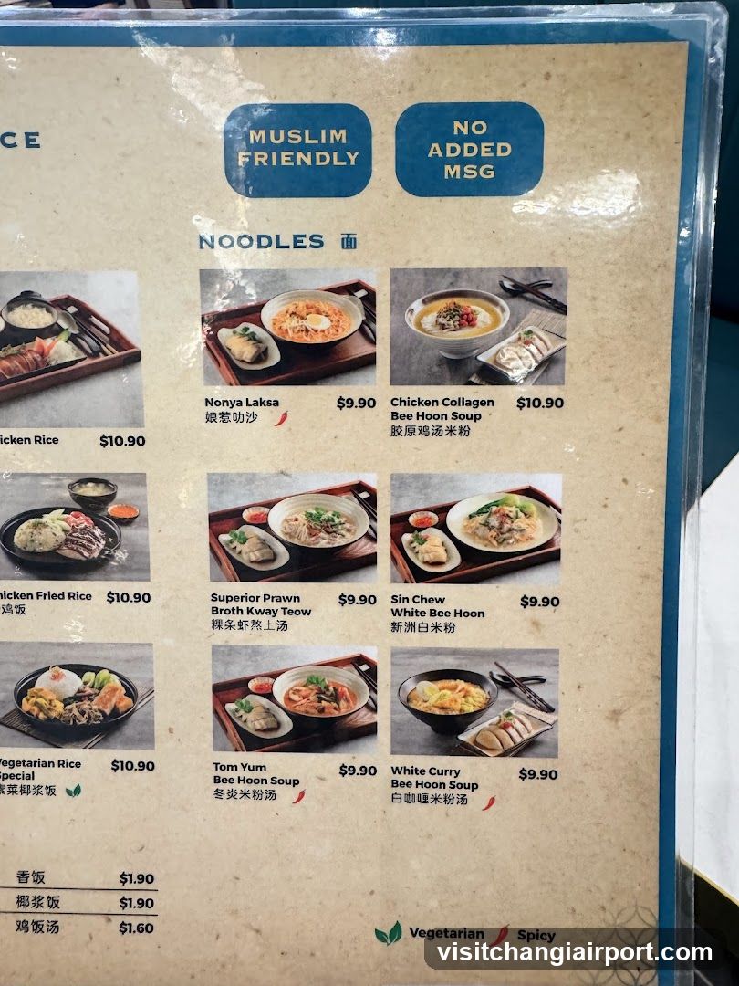 Noodle Menu