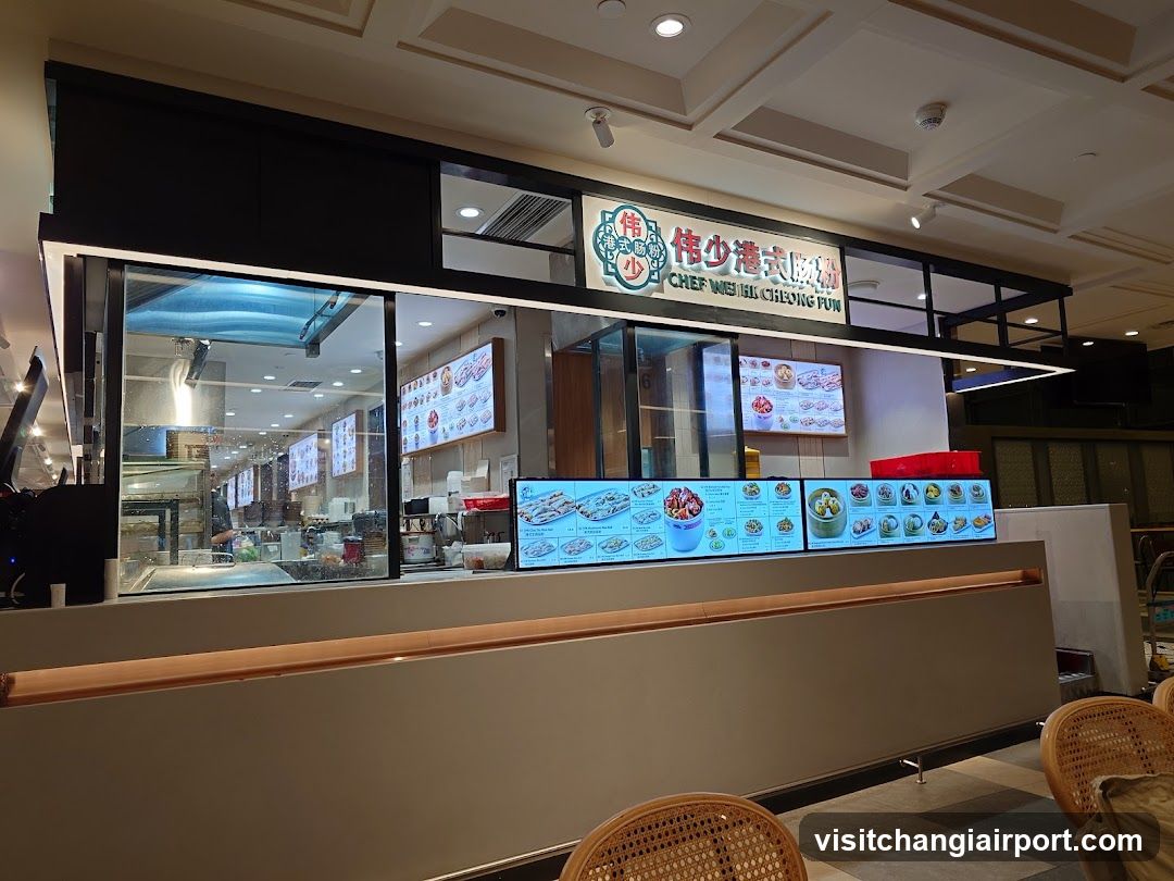 Food stall interior view