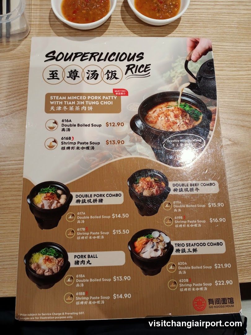 Souperlicious Rice Menu