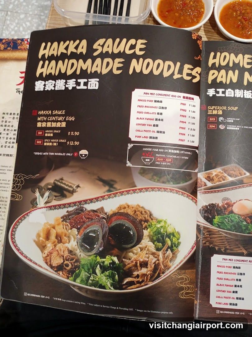 Hakka Sauce Handmade Noodles Menu