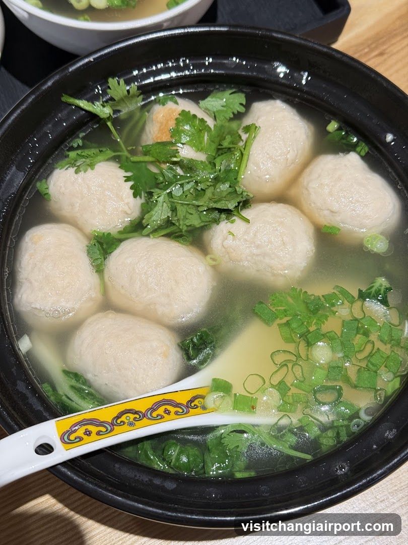 Fish Ball Soup with Garnish